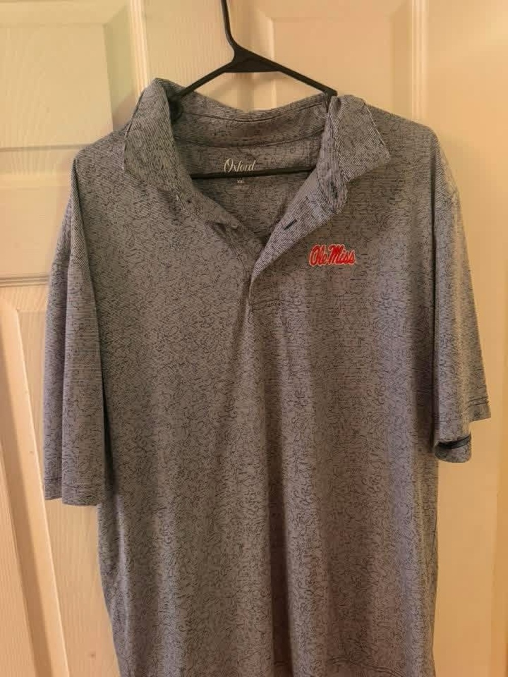 Oxford Men’s Navy Polo Shirt with Ole Miss Logo